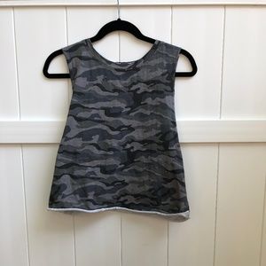 Adika Grey Camo Muscle Tee In Women